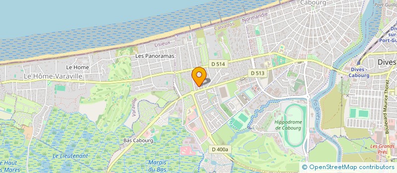 localisation de l'entreprise LES ARCHITECTES DU GOUT LADG  CABOURG