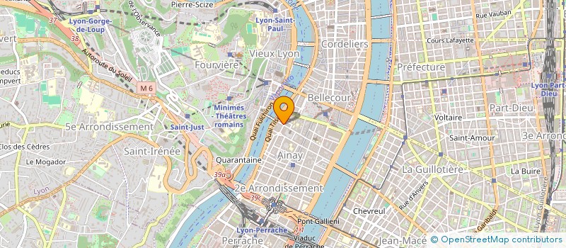 localisation de l'entreprise LES ARCHITECTES URBAINS à LYON