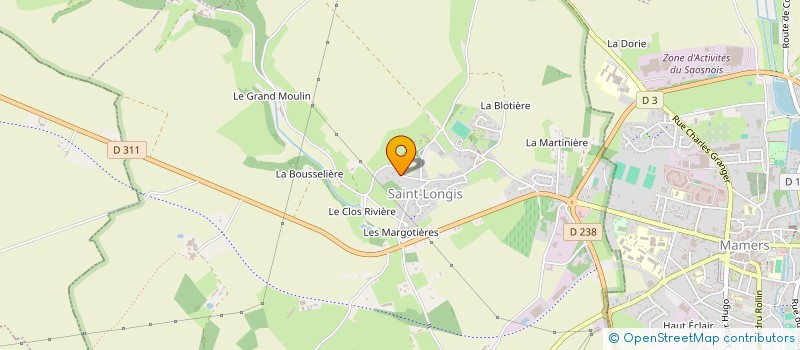 localisation de l'entreprise LES ARCS  SAINT-LONGIS