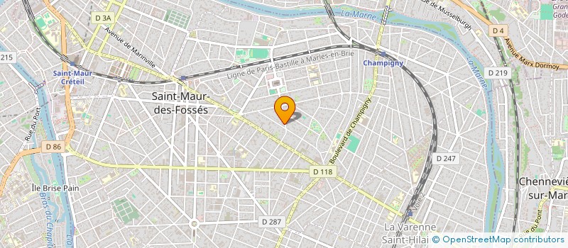 localisation de l'entreprise LES ARCS AJPB à SAINT-MAUR-DES-FOSSES