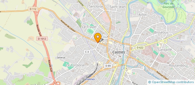 localisation de l'entreprise LES ARCS DU TRIOMPHE  CASTRES