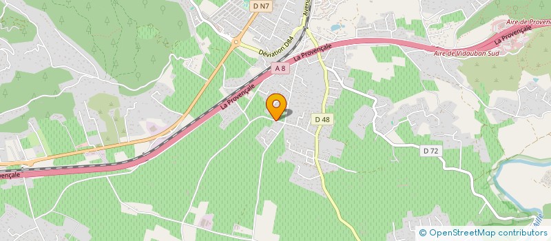 localisation de l'entreprise LES ARCS RUNNING  VIDAUBAN