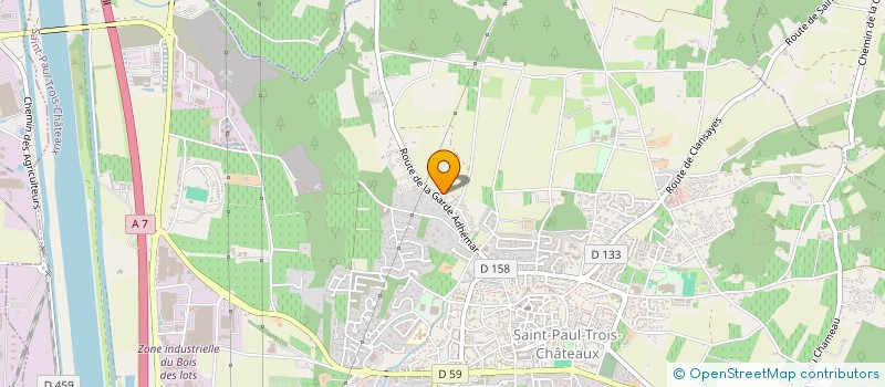 localisation de l'entreprise LES ARDECHOIS 1307  SAINT-PAUL-TROIS-CHATEAUX