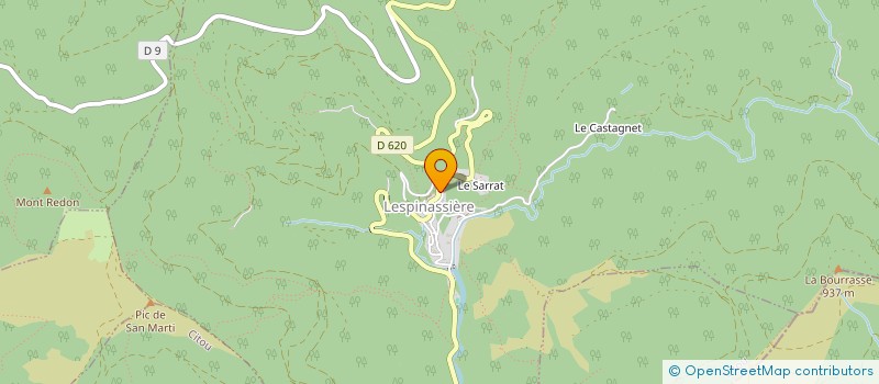 localisation de l'entreprise LES ARDEILLES  LESPINASSIERE