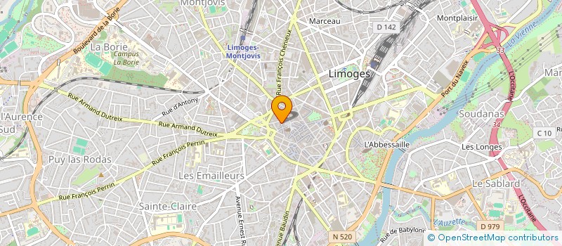 localisation de l'entreprise LES ARDENTS EDITEURS à LIMOGES