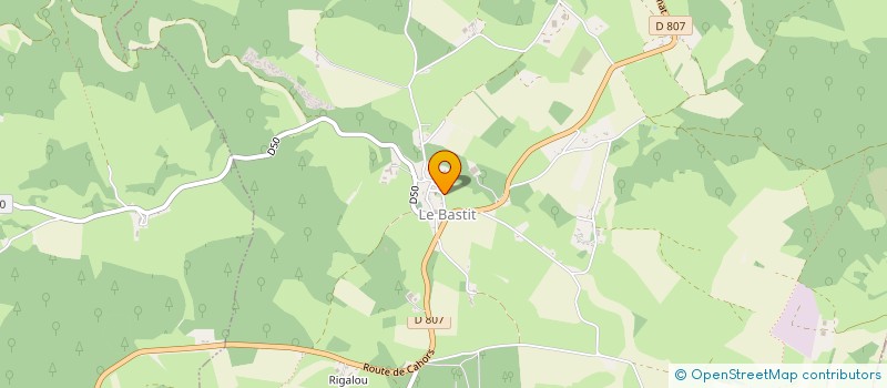 localisation de l'entreprise LES ARDEURS - PRODUCTION  LE BASTIT