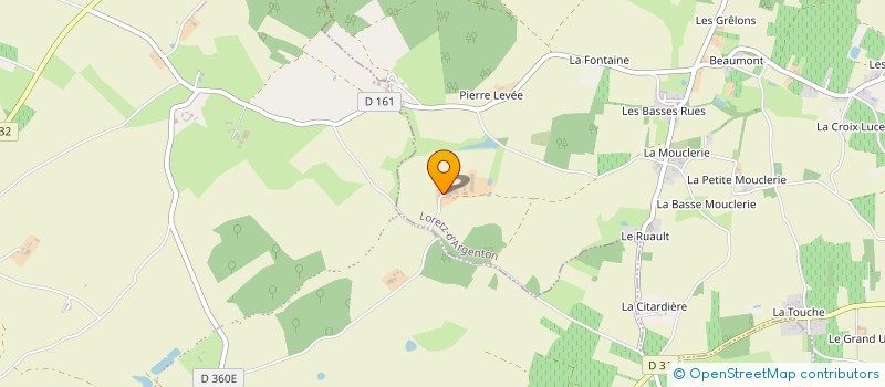 localisation de l'entreprise LES ARDILLONS  LORETZ-D'ARGENTON