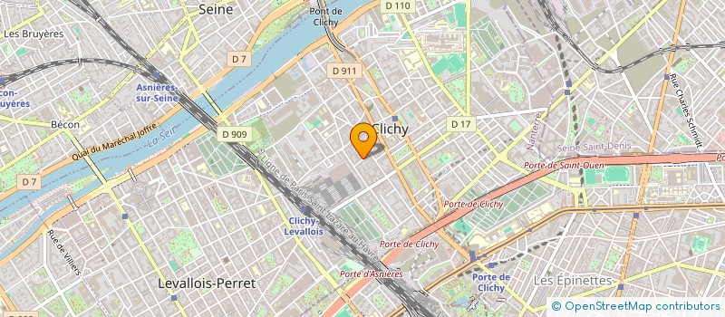 localisation de l'entreprise LES ARDOISIERES à CLICHY