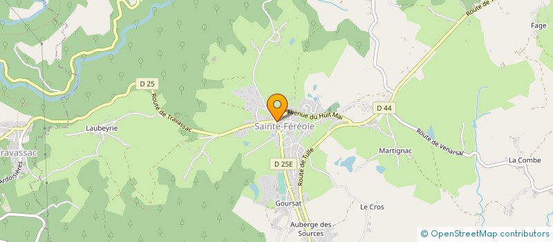 localisation de l'entreprise LES ARDOISIERES DE CORREZE  DONZENAC