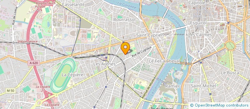 localisation de l'entreprise LES ARENES 15 à TOULOUSE