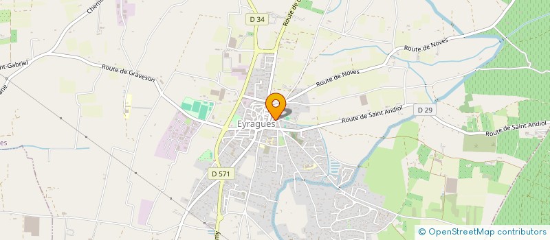 localisation de l'entreprise LES ARENES  EYRAGUES