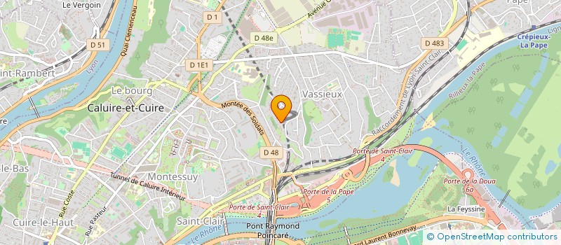 localisation de l'entreprise LES ARENES  CALUIRE-ET-CUIRE