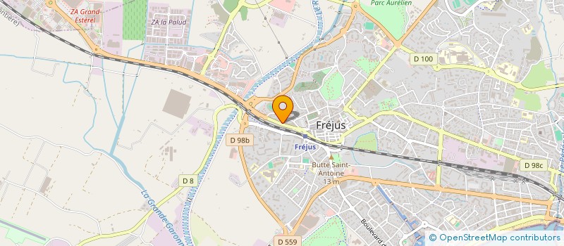 localisation de l'entreprise LES ARENES à FREJUS