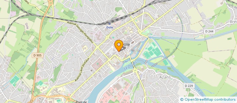 localisation de l'entreprise LES ARENES DU SPORT à DOLE