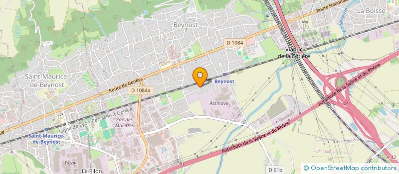 localisation de l'entreprise LES ARES à BEYNOST