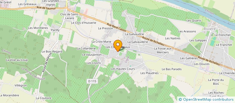 localisation de l'entreprise LES ARES DE LOIRE  RIVIERE