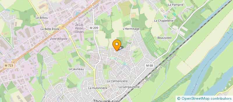 localisation de l'entreprise LES ARESQUIERS  THOUARE-SUR-LOIRE