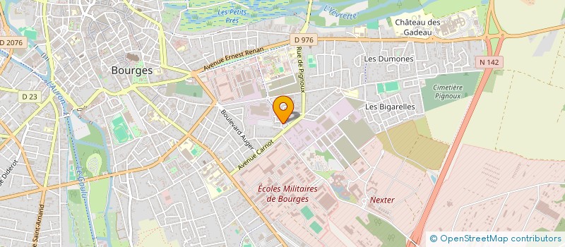 localisation de l'entreprise LES ARFS  BOURGES