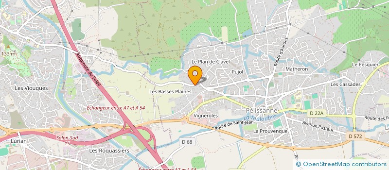 localisation de l'entreprise LES ARGANIERS  PELISSANNE