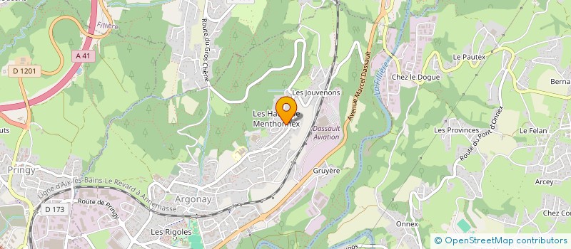 localisation de l'entreprise LES ARGONAUTES 1  ARGONAY