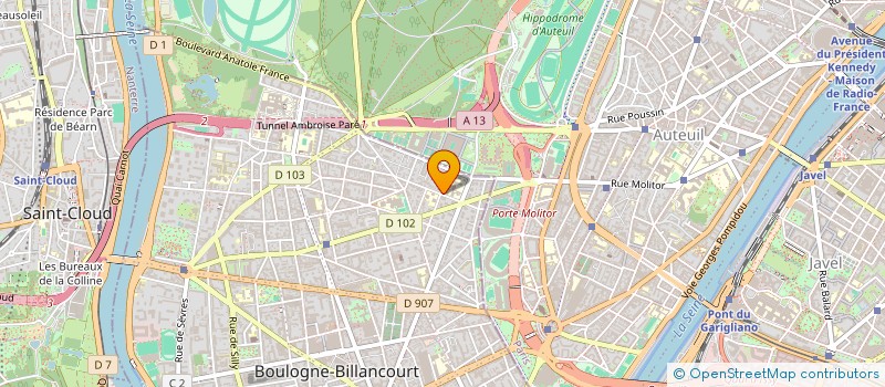 localisation de l'entreprise LES ARGONAUTES à BOULOGNE-BILLANCOURT