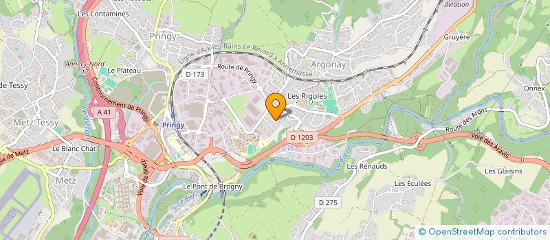 localisation de l'entreprise LES ARGONAUTES  ARGONAY