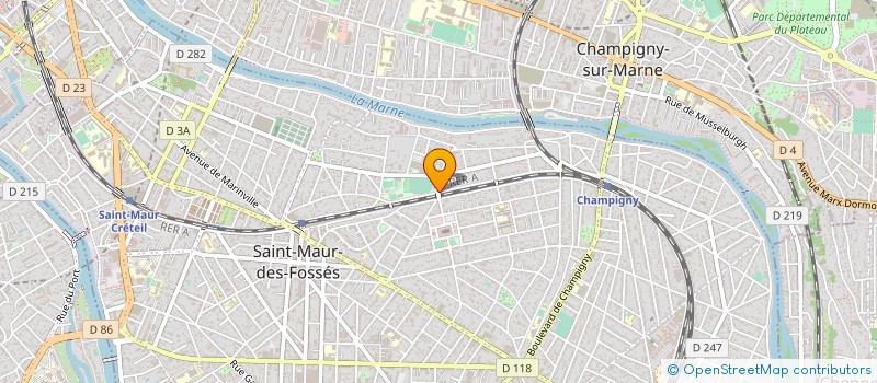 localisation de l'entreprise LES ARGONAUTES SECURITE PRIVEE à SAINT-MAUR-DES-FOSSES