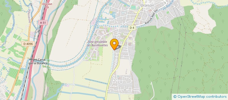 localisation de l'entreprise LES ARIGES à ORAISON