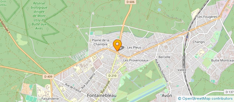 localisation de l'entreprise LES ARLEQUINS à FONTAINEBLEAU