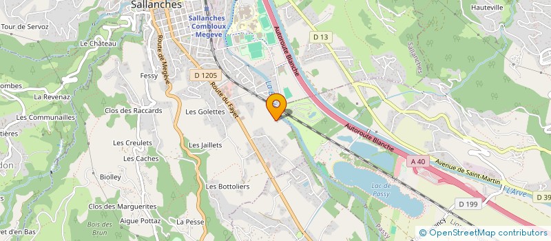 localisation de l'entreprise LES ARMAILLIS  SALLANCHES