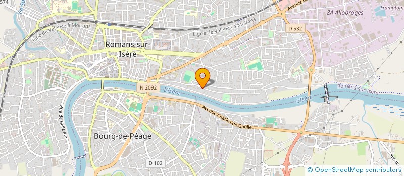 localisation de l'entreprise LES ARNAUDS  ROMANS-SUR-ISERE