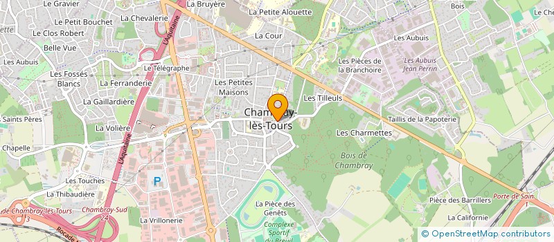 localisation de l'entreprise LES ARNAUX  CHAMBRAY-LES-TOURS