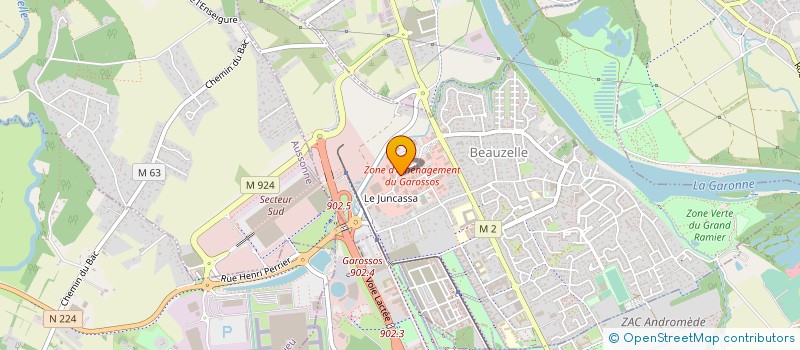 localisation de l'entreprise LES ARNAUX  BEAUZELLE