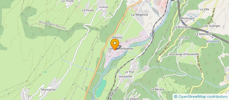 localisation de l'entreprise LES AROLLES à BOURG-SAINT-MAURICE