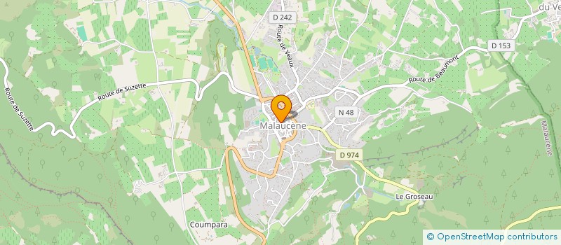 localisation de l'entreprise LES AROMATES DU VENTOUX à MALAUCENE