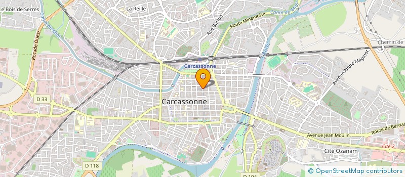 localisation de l'entreprise LES AROMES DE LA BASTIDE à CARCASSONNE