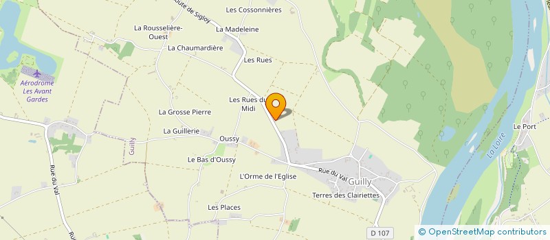 localisation de l'entreprise LES ARONDES à GUILLY