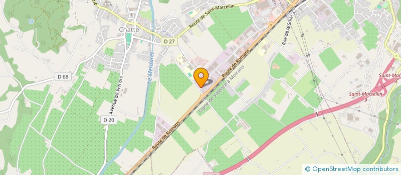 localisation de l'entreprise LES AROS  CHATTE