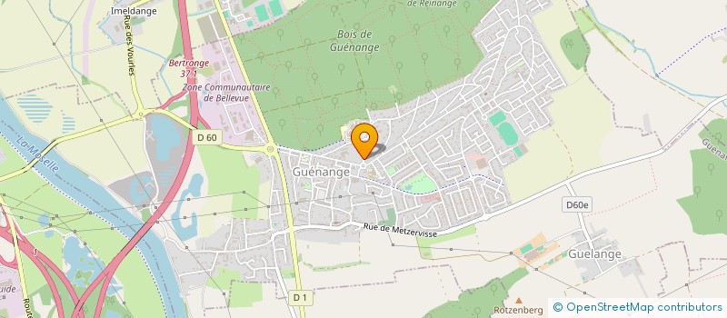 localisation de l'entreprise LES ARPEGES  GUENANGE