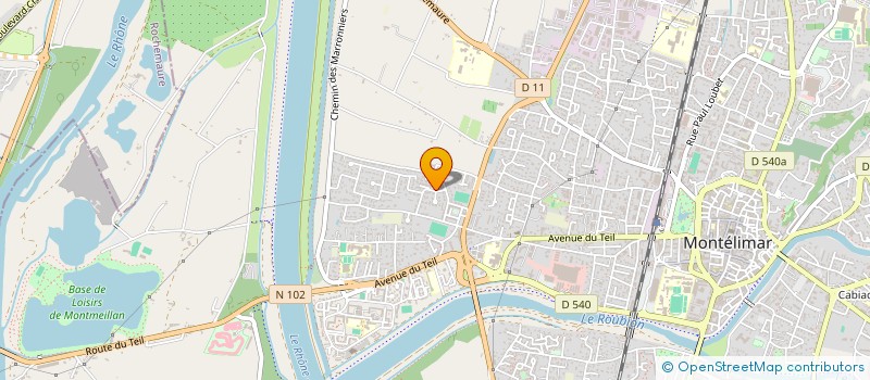 localisation de l'entreprise LES ARPENTS VERTS à MONTELIMAR