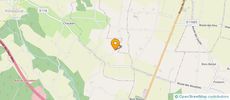 localisation de l'entreprise LES ARPENTS VERTS  PONDAURAT