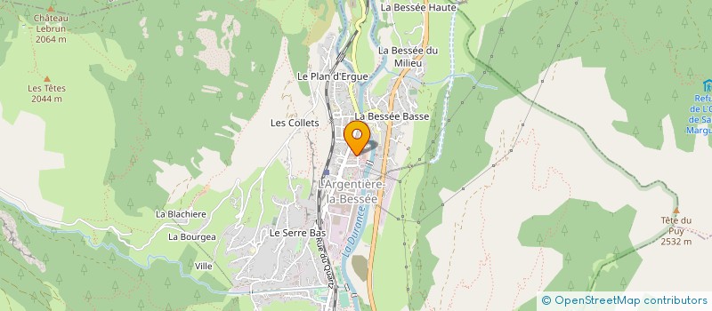 localisation de l'entreprise LES ARQUINS à L'ARGENTIERE-LA-BESSEE