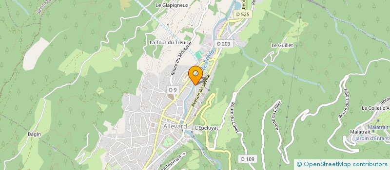 localisation de l'entreprise LES ARRACHEURS DE TEMPS  ALLEVARD