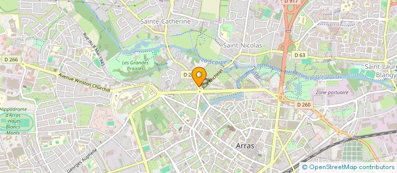 localisation de l'entreprise LES ARRAS'JOIE ! à ARRAS