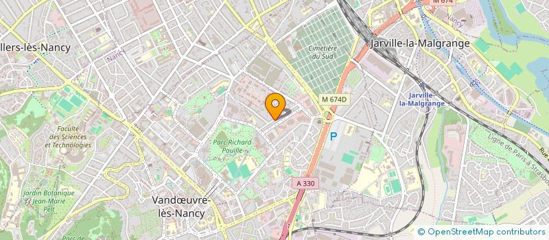 localisation de l'entreprise LES ARRENTES  VANDUVRE-LES-NANCY