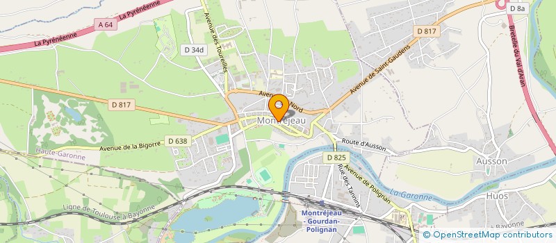 localisation de l'entreprise LES ARRIOUETS  MONTREJEAU