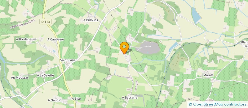 localisation de l'entreprise LES ARROUCAILS  LAURAET