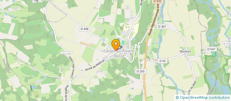 localisation de l'entreprise LES ARROUQUETS  CASTELNAU-RIVIERE-BASSE