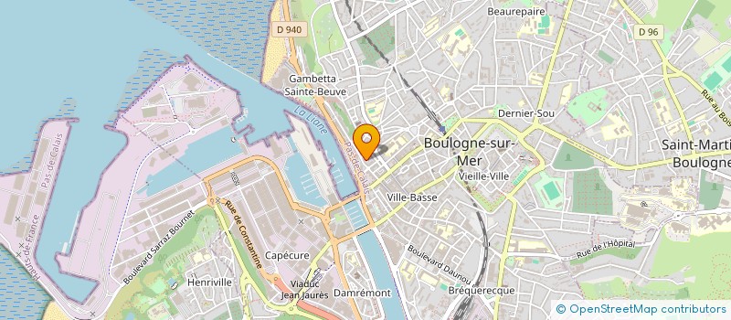 localisation de l'entreprise LES ARSOUINS à BOULOGNE-SUR-MER
