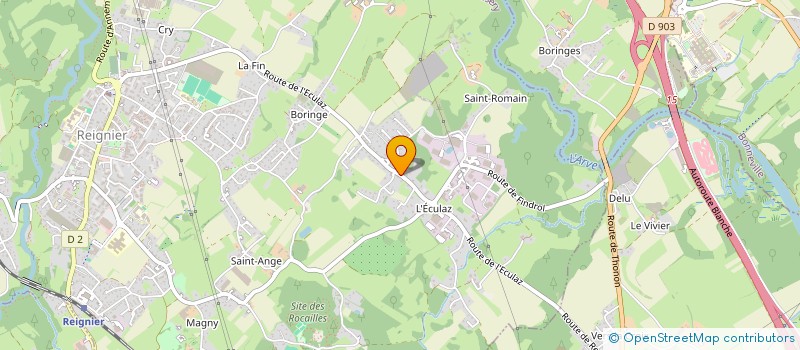 localisation de l'entreprise LES ART CHIMISTES à REIGNIER-ESERY